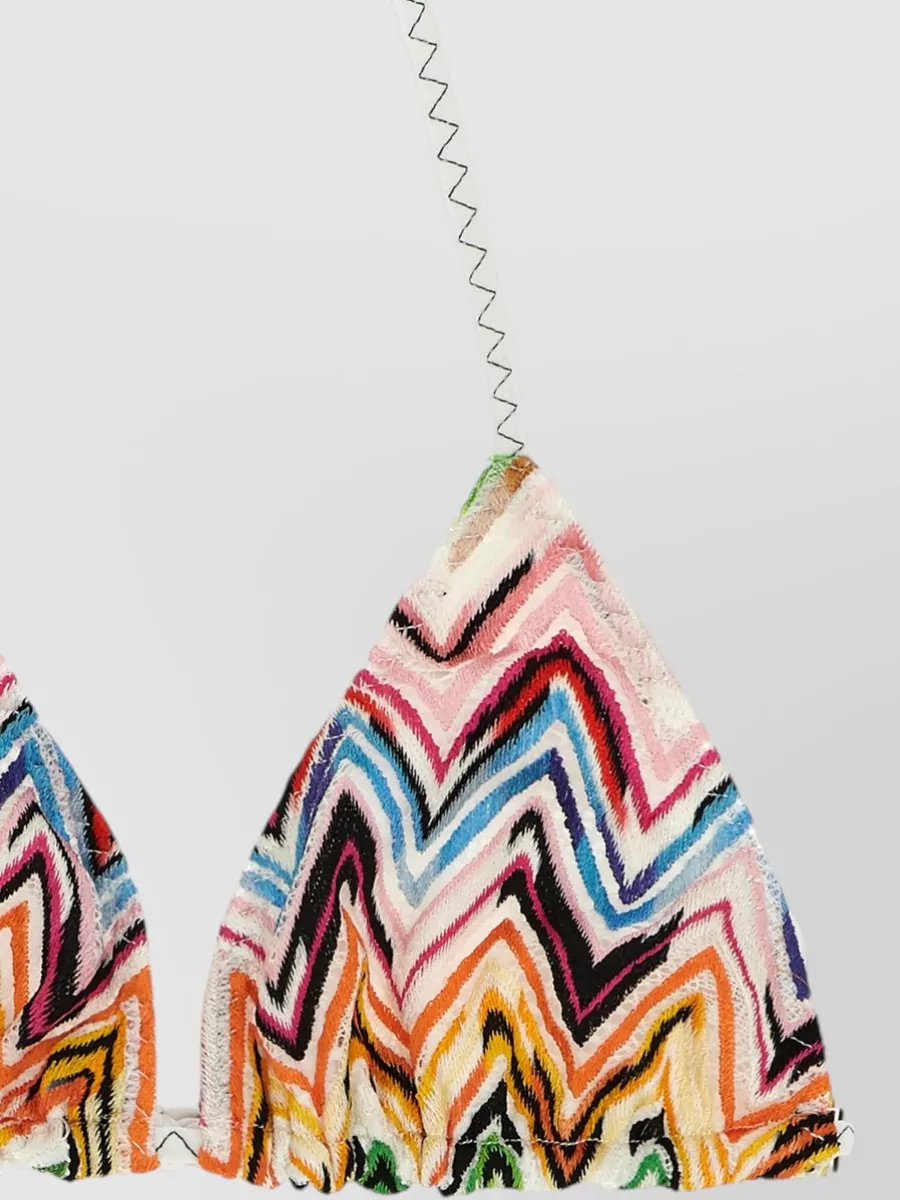 Missoni Lace Bikini Set Triangle Halter Low Rise