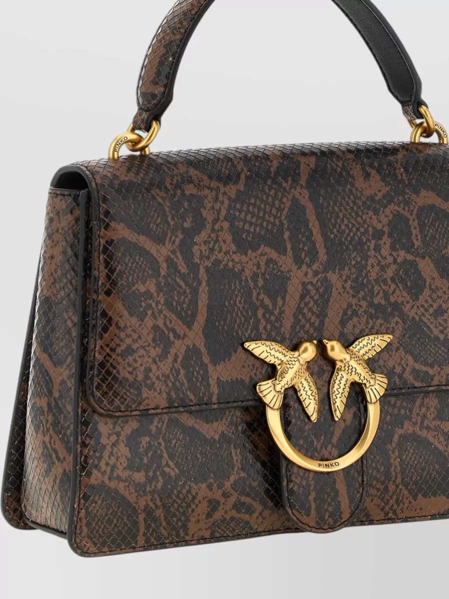Pinko Love Bag One Medium Leather Shoulder Bag