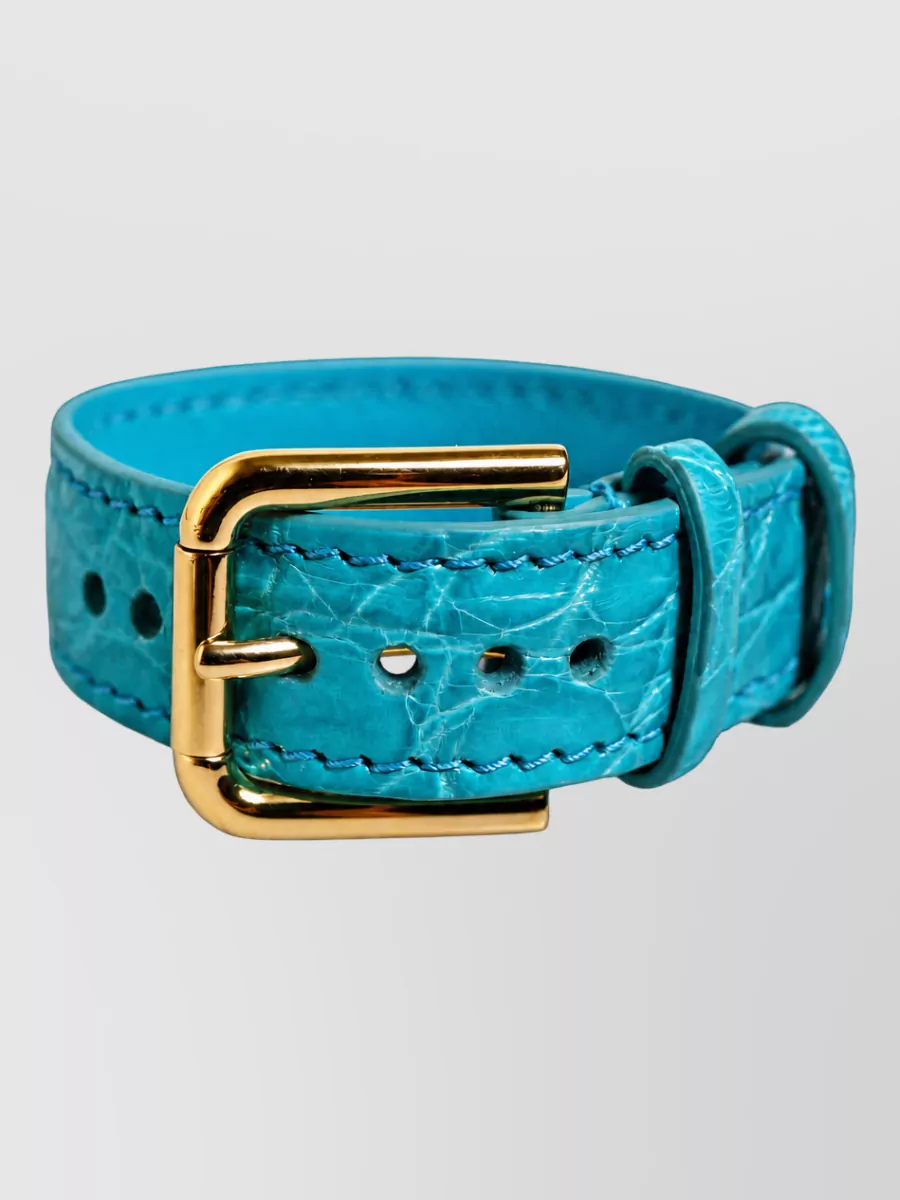 Dolce&Gabbana caiman leather belt bracelet