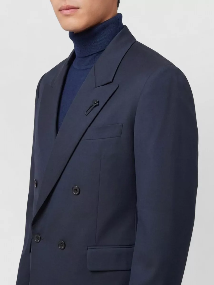 Lardini Virgin Wool Double-Breasted Jacket
