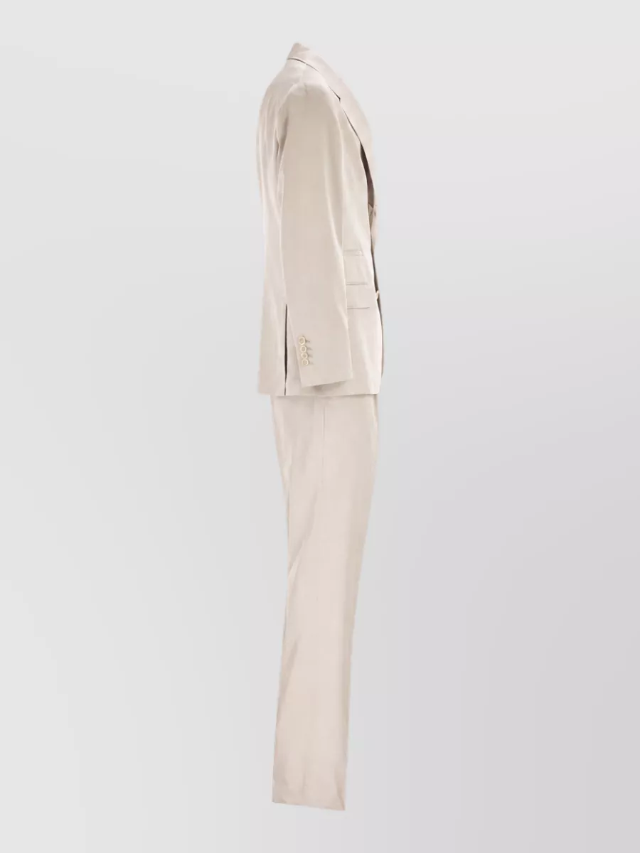 Brunello Cucinelli Silk Single Breasted Coat