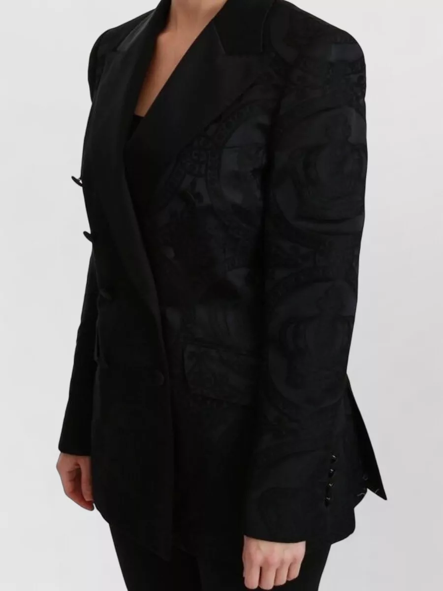 Dolce&Gabbana Silk Wool Single Breasted Blazer