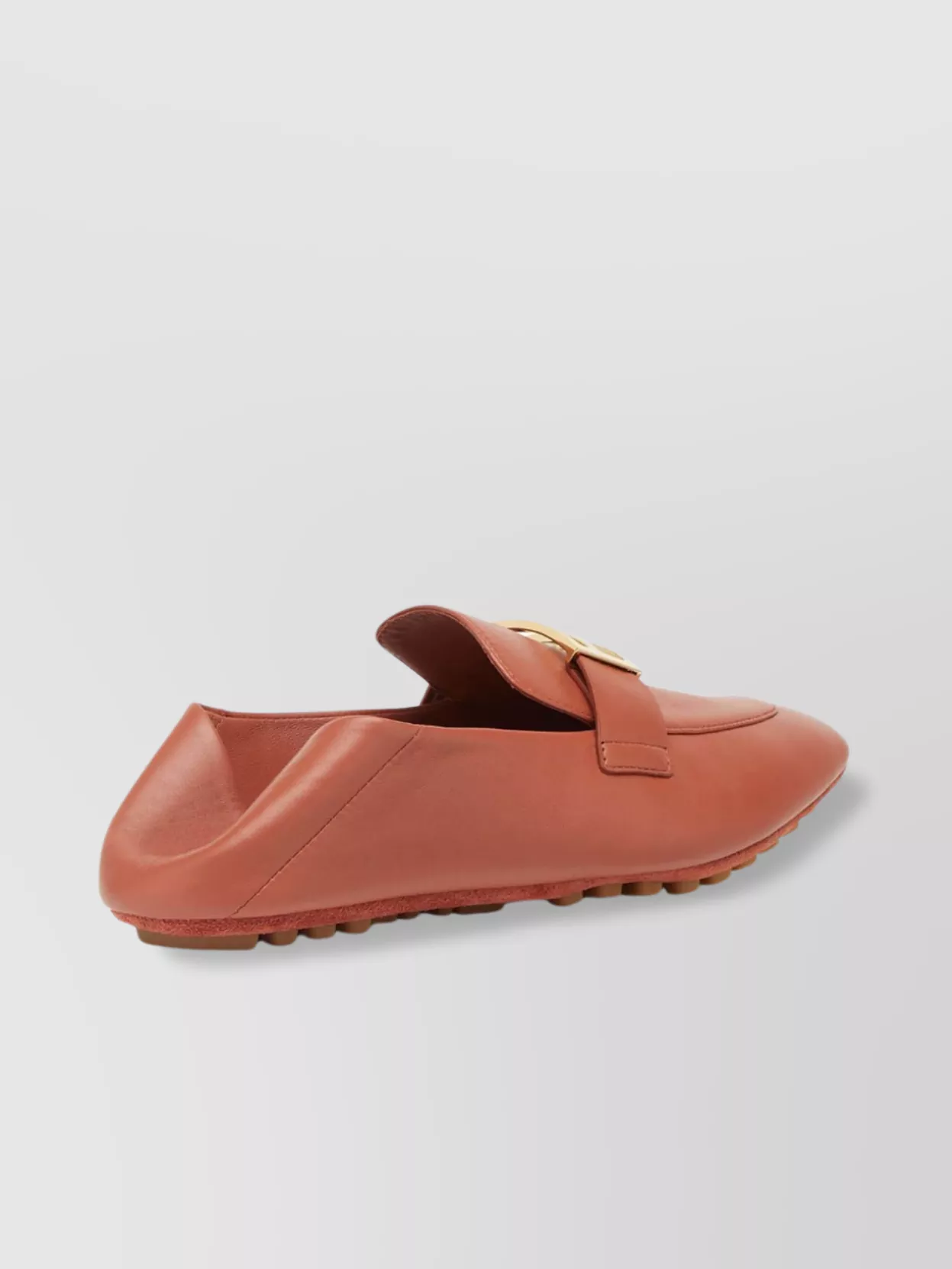 Fendi Square Toe Baguette Loafers