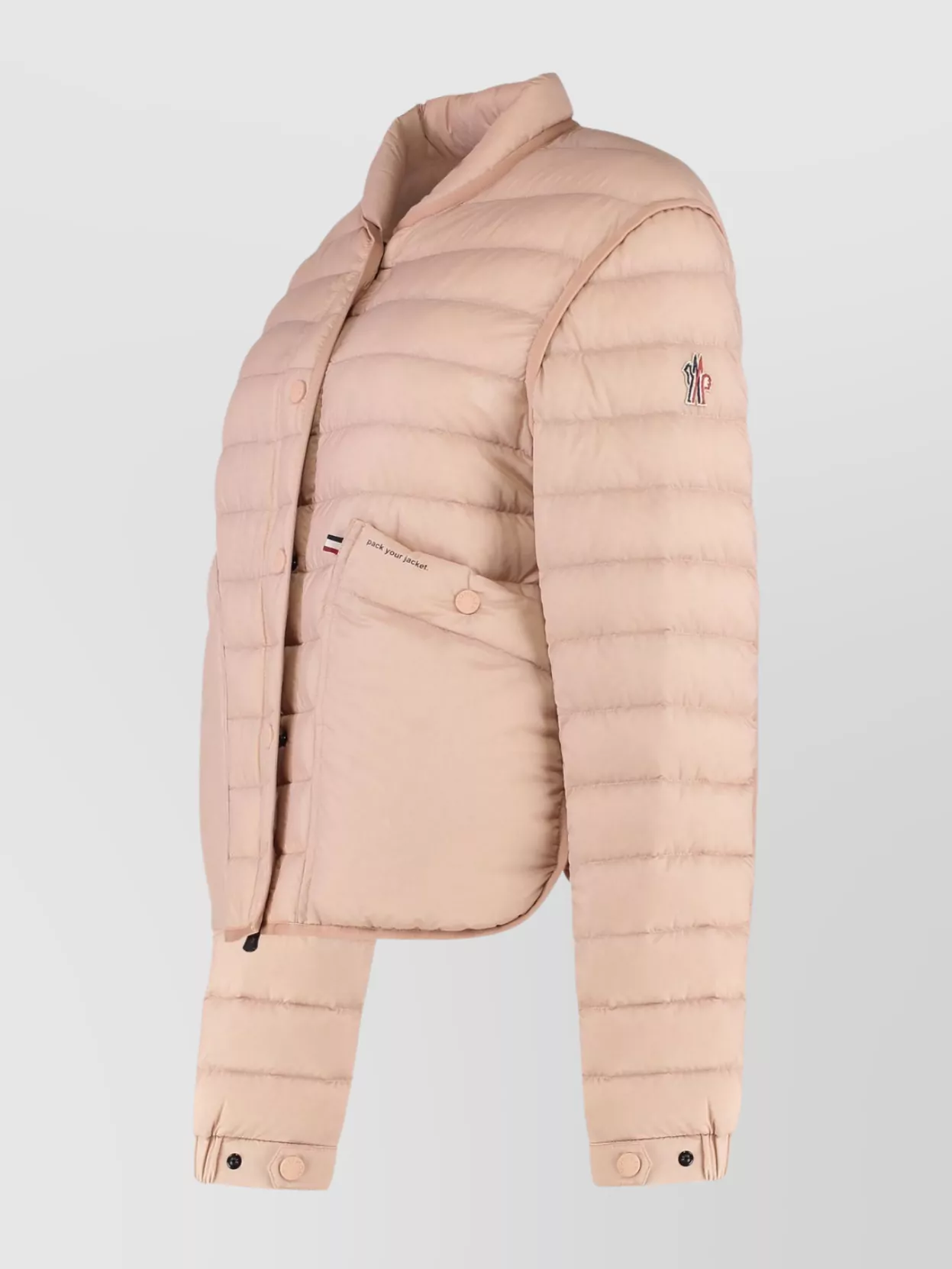 Moncler Grenoble Madulain Short Down Jacket In Multi