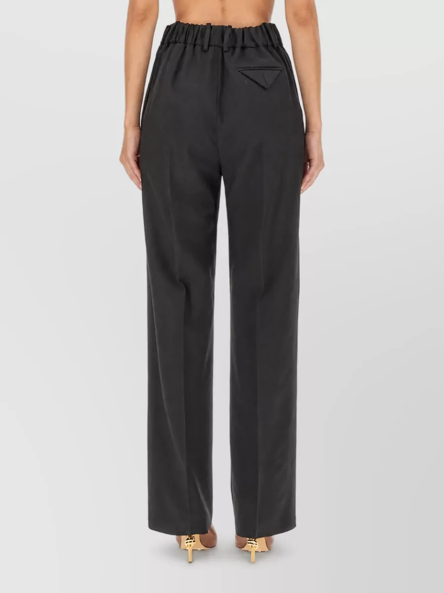 Bottega Veneta Wool High-Rise Wide-Leg Trousers