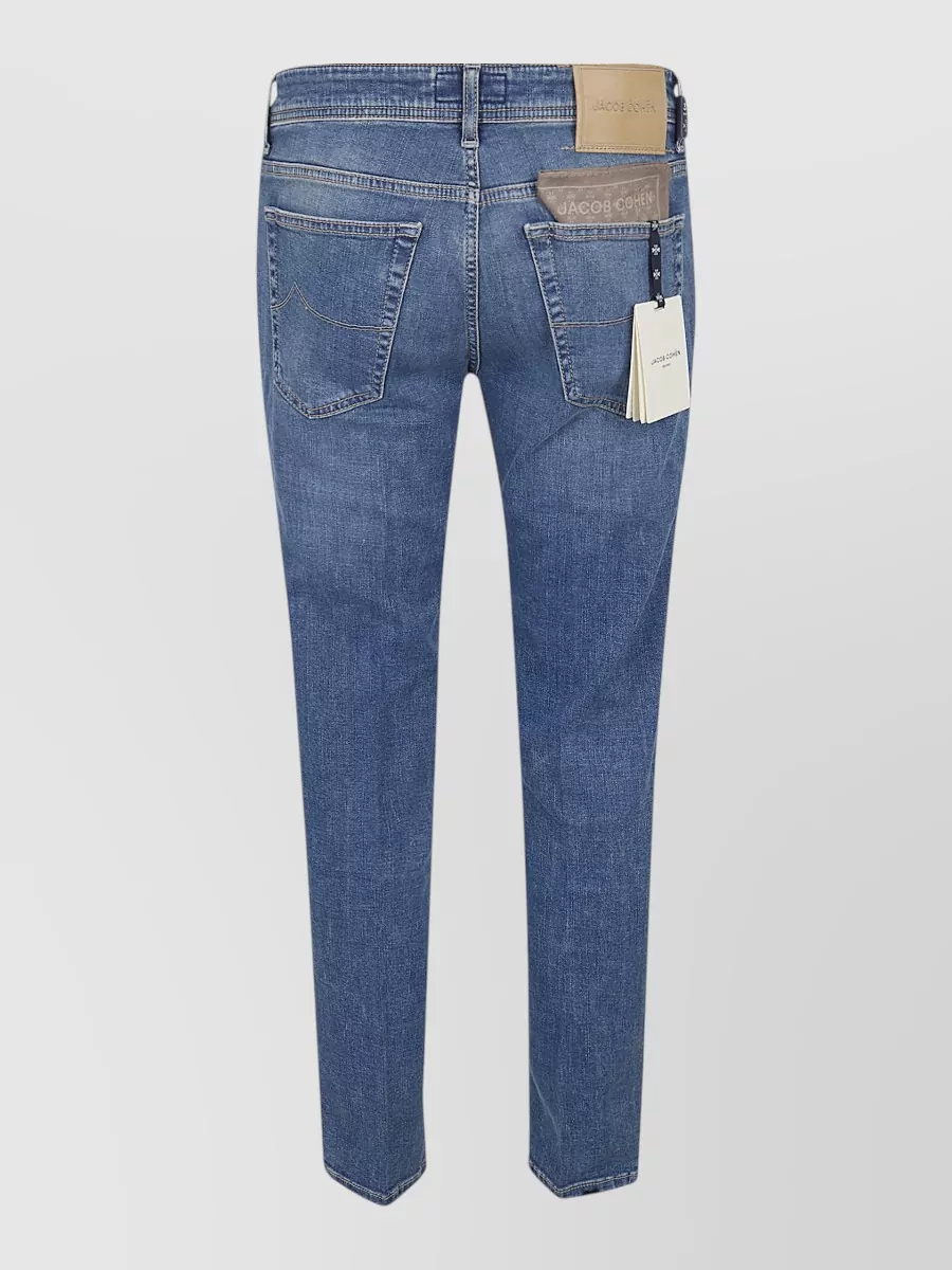 Jacob Cohen Denim Cropped Slim-Fit Straight-Leg Jeans