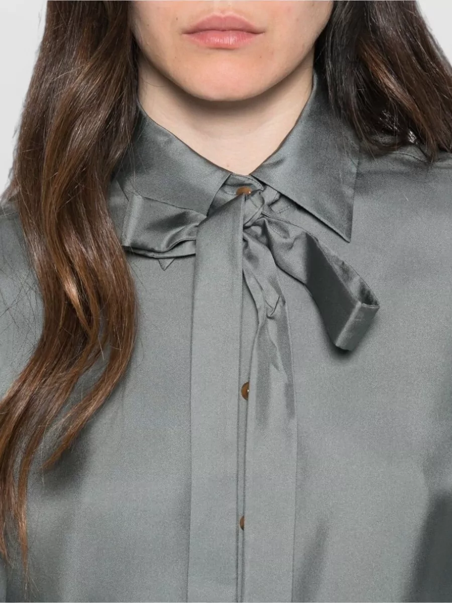 Zimmermann Silk Pussy-Bow Long-Sleeve Shirt