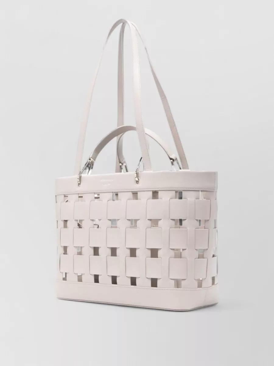 Emporio Armani Medium Woven Tote Bag