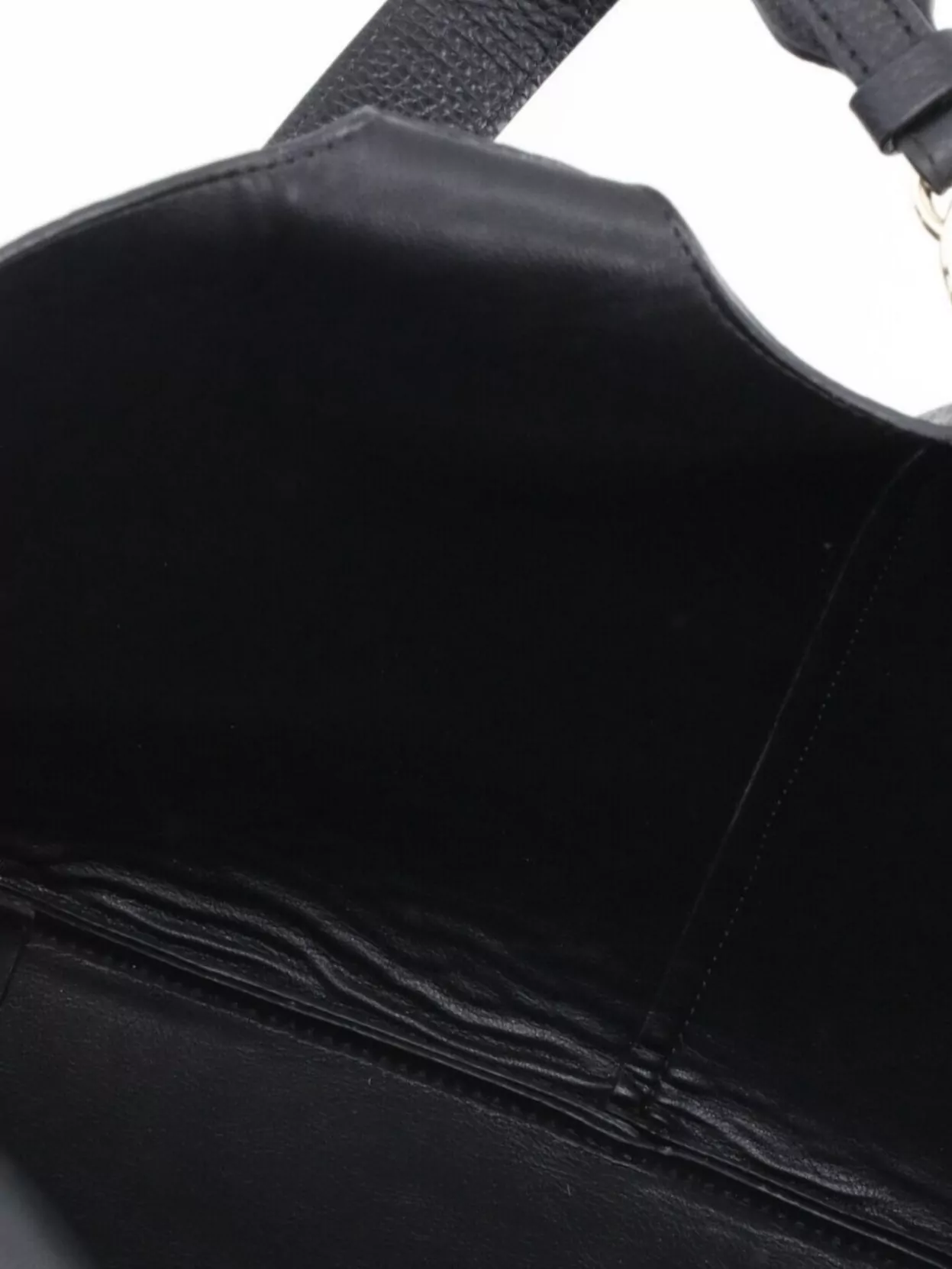 Coccinelle Textured Leather Shoulder Bag Featuring Handles