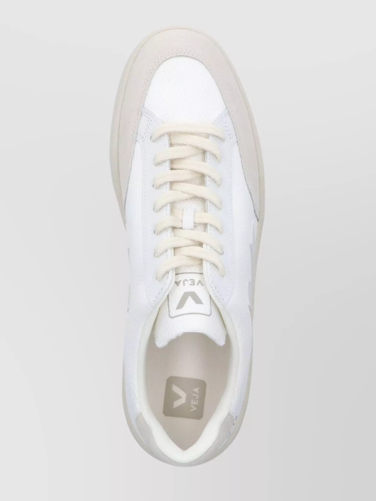 Veja Low Top Round Toe Rubber Sole Sneakers