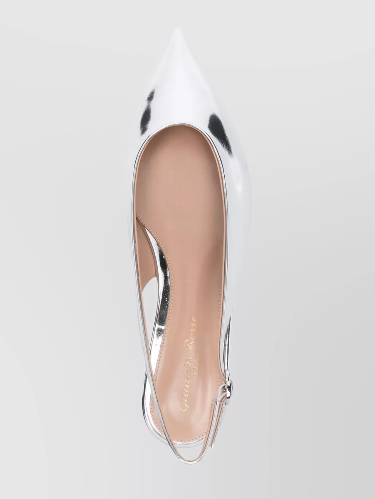Gianvito Rossi Sling Back Ballerina Buckle Detail