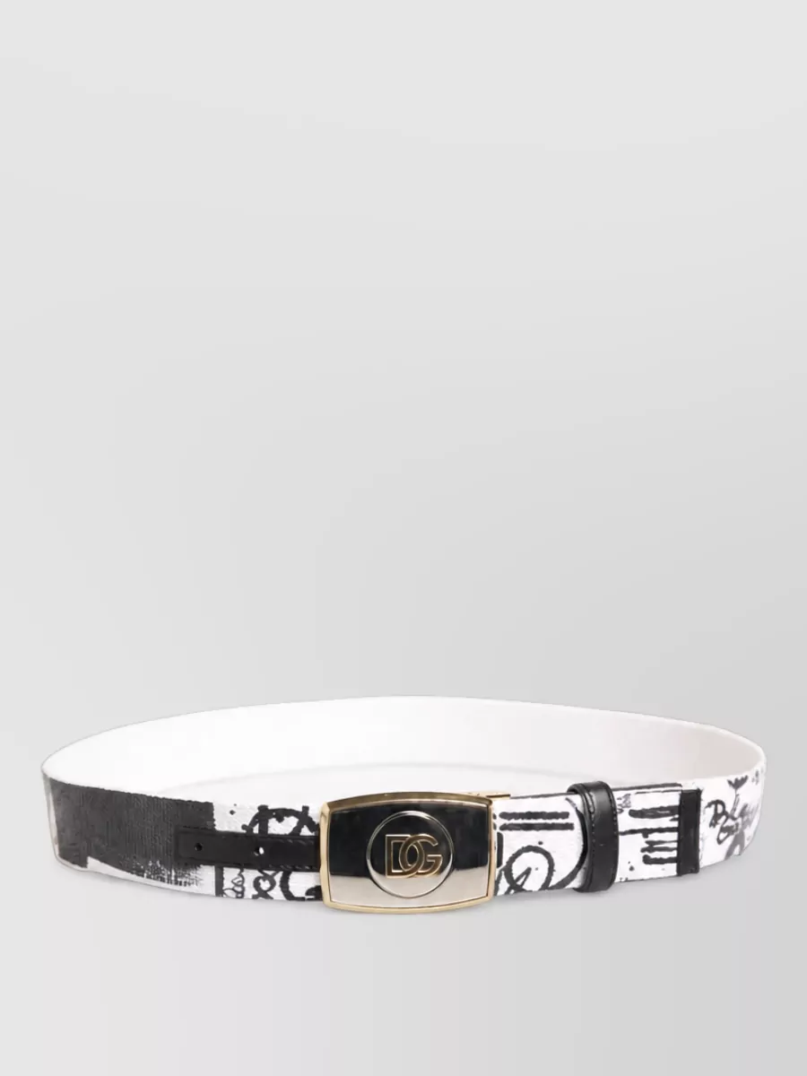 Dolce&Gabbana Graffiti Print Belt