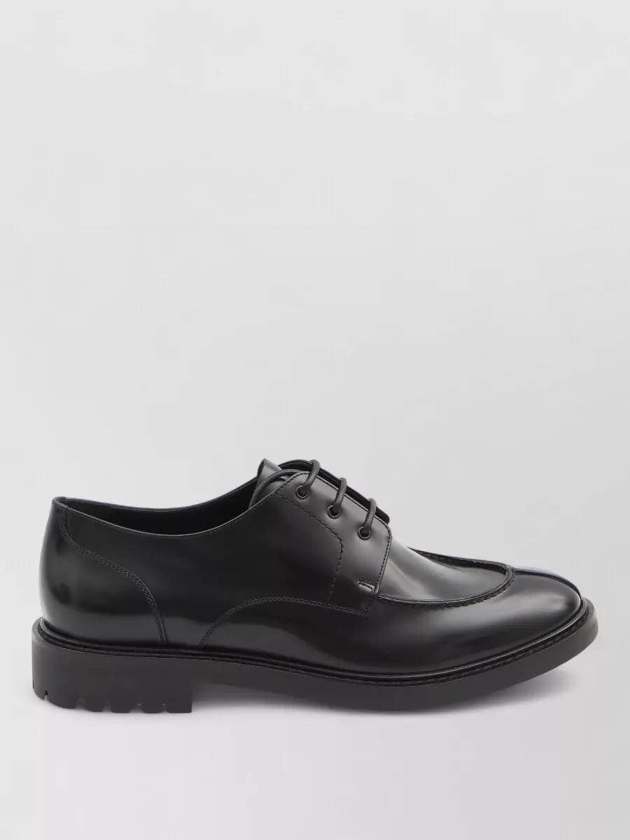 Saint Laurent Derby Lino Lace Up Leather Shoes