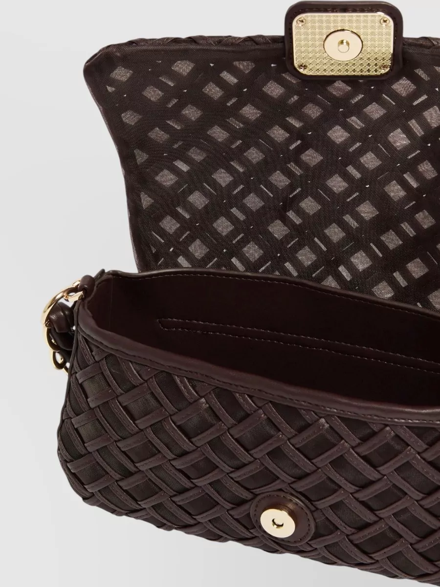 Marella Chain Strap Crossbody Bag Flap Square Shape