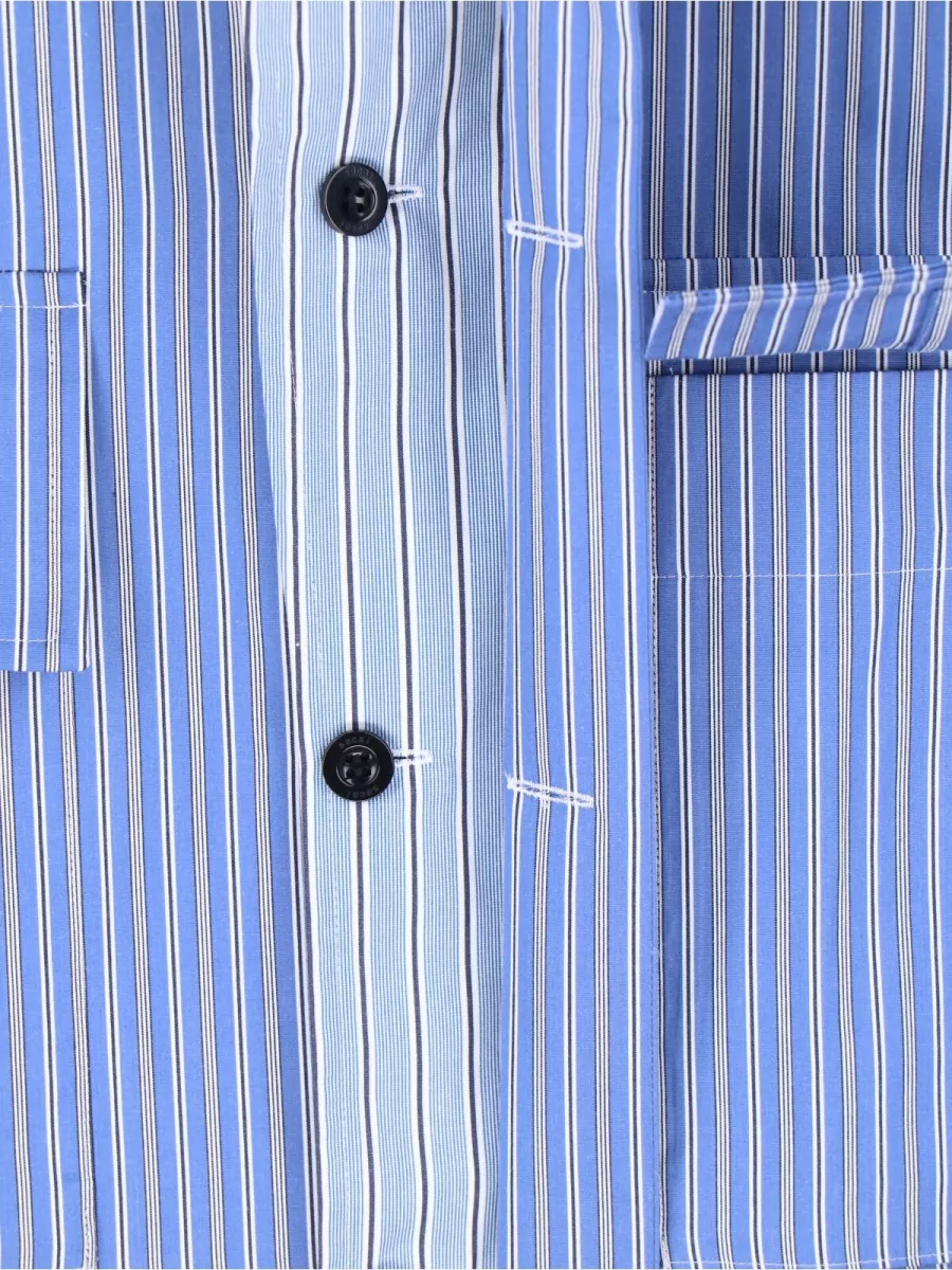 Sacai Striped Short-Sleeve Shirt