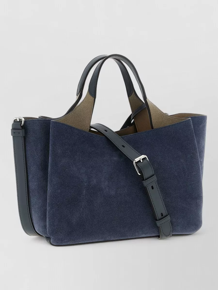 Tod's Apa Mini Handbag Suede Dual Handles Strap