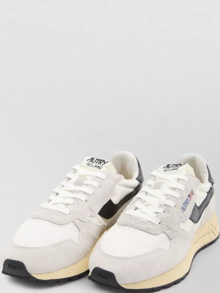 Autry Reelwind Low Leather Mesh Panel Sneakers