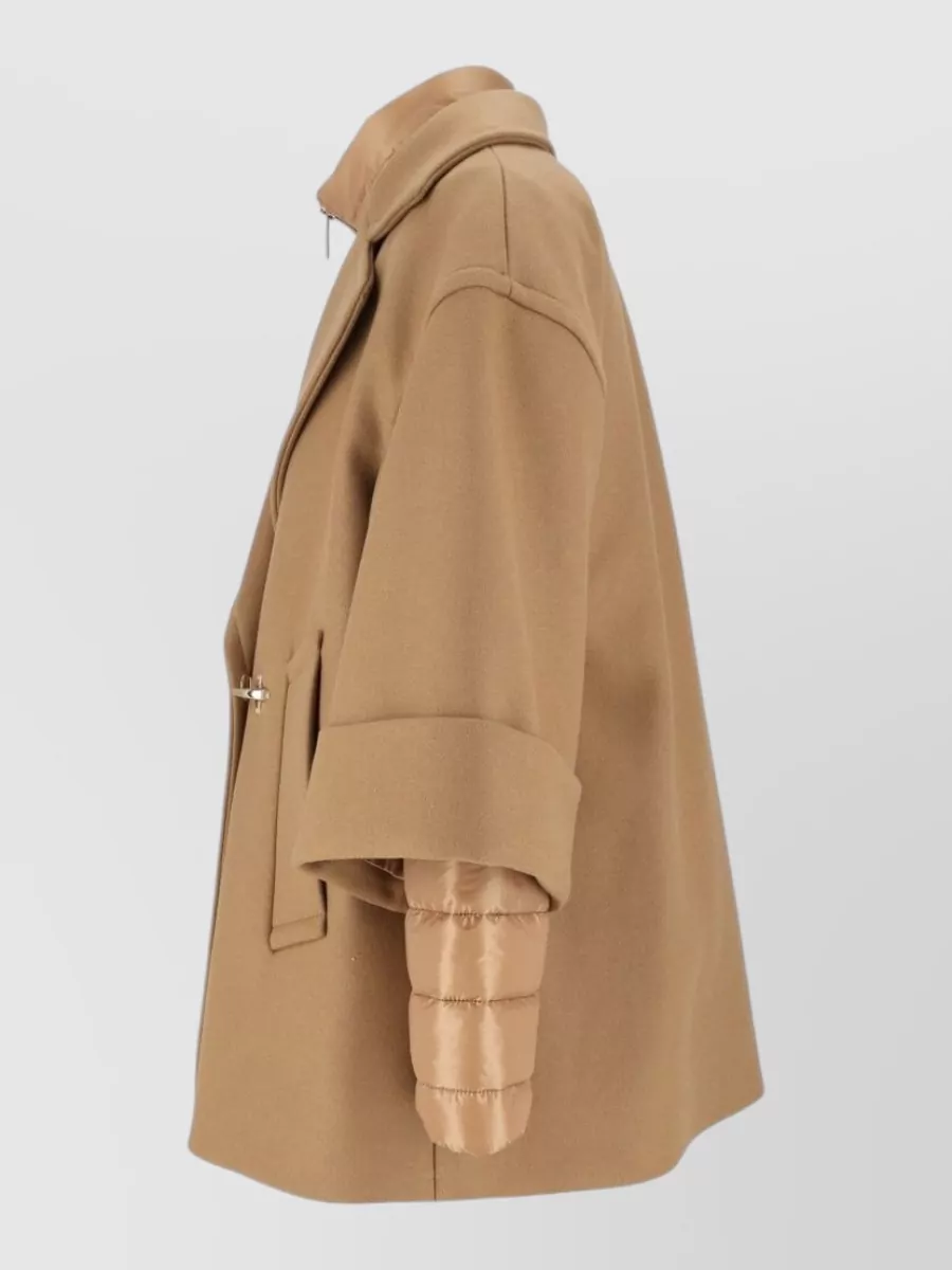 Fay Wool Cashmere Double-Breasted Cape Coat