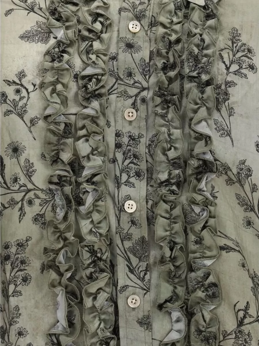 R13 Bicolor viscose shirt