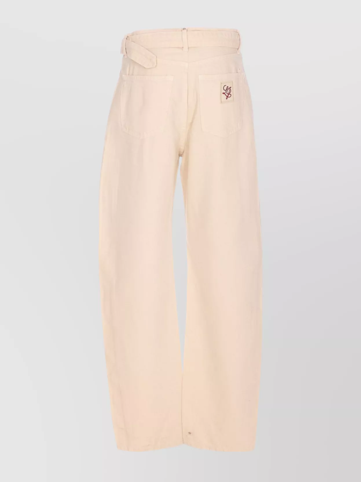 Liu •jo High Waist Flared Trousers Pockets In White