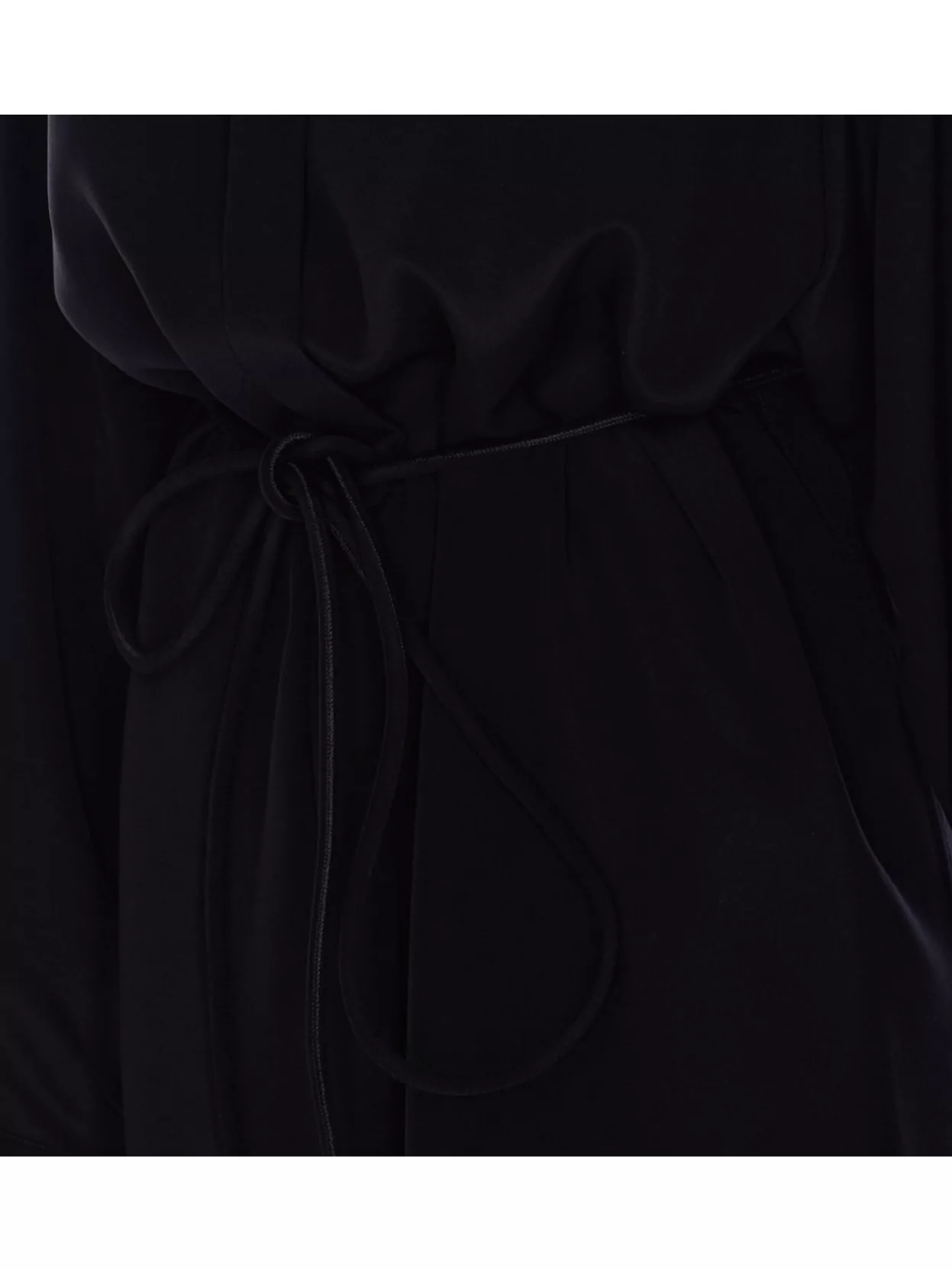 Sportmax Waist Belt Long Sleeve Dress With Tie Detail