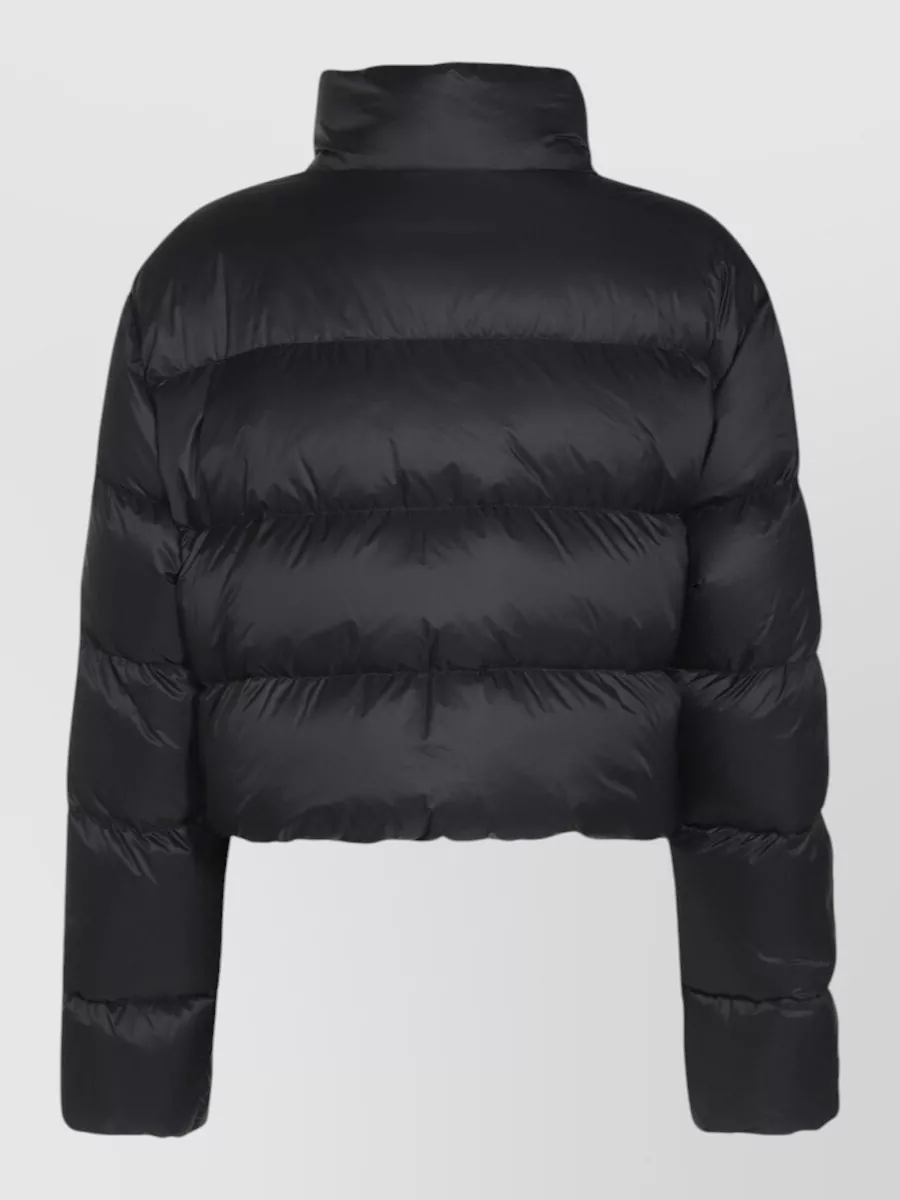 Amiri Down Jacket High Collar Drawstring Hem