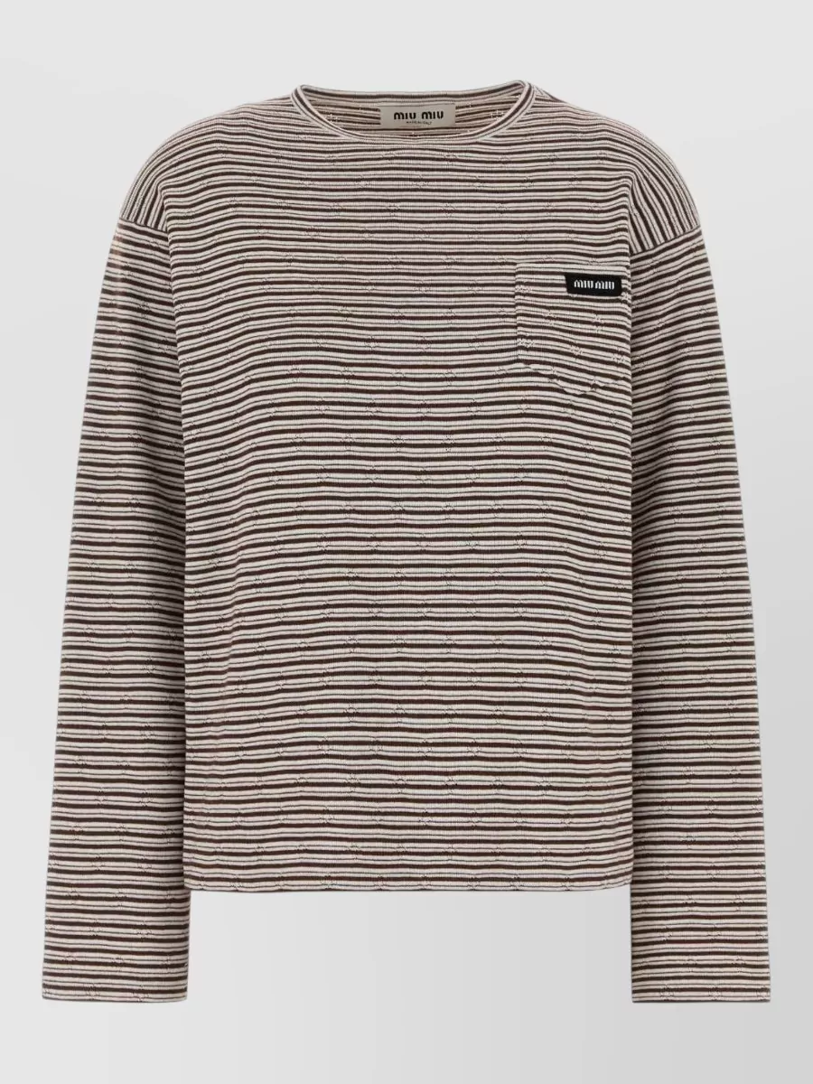Miu Miu oversized knitted top
