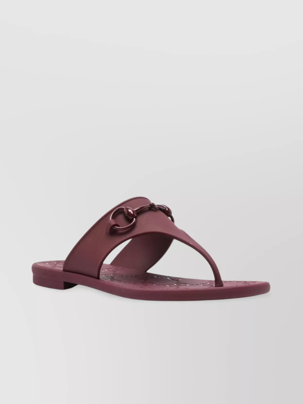 Gucci Maroon Open Toe Sandals