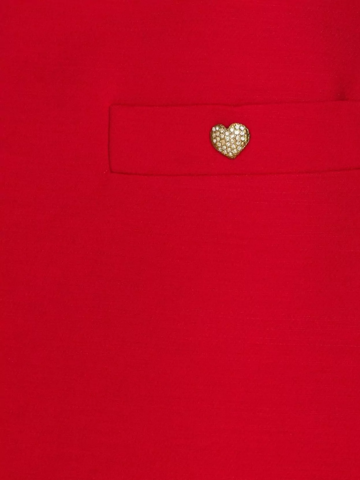 Valentino Garavani Heart Button A-Line Skirt