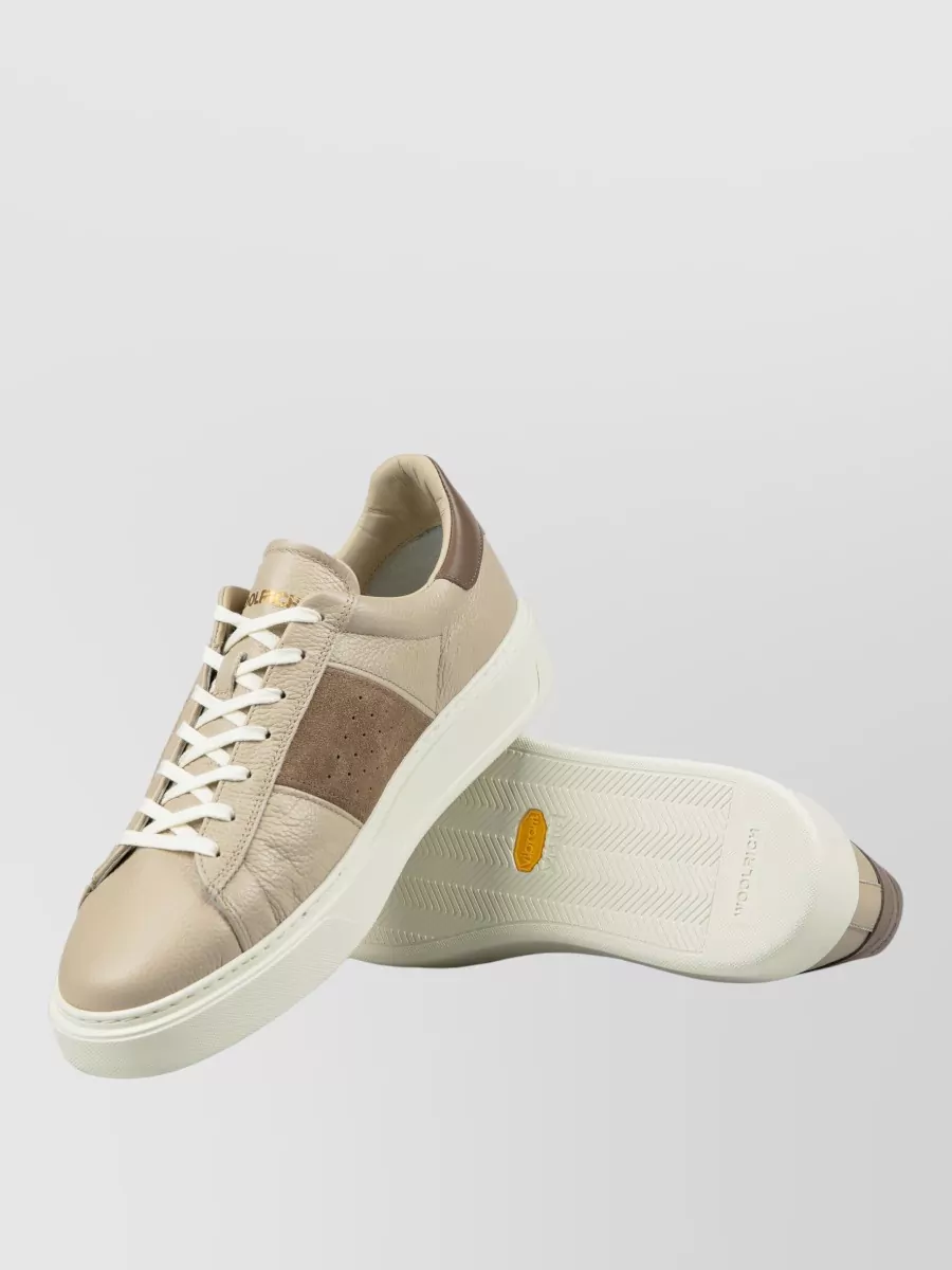 Woolrich Court Band Man Sneakers Contrast Heel