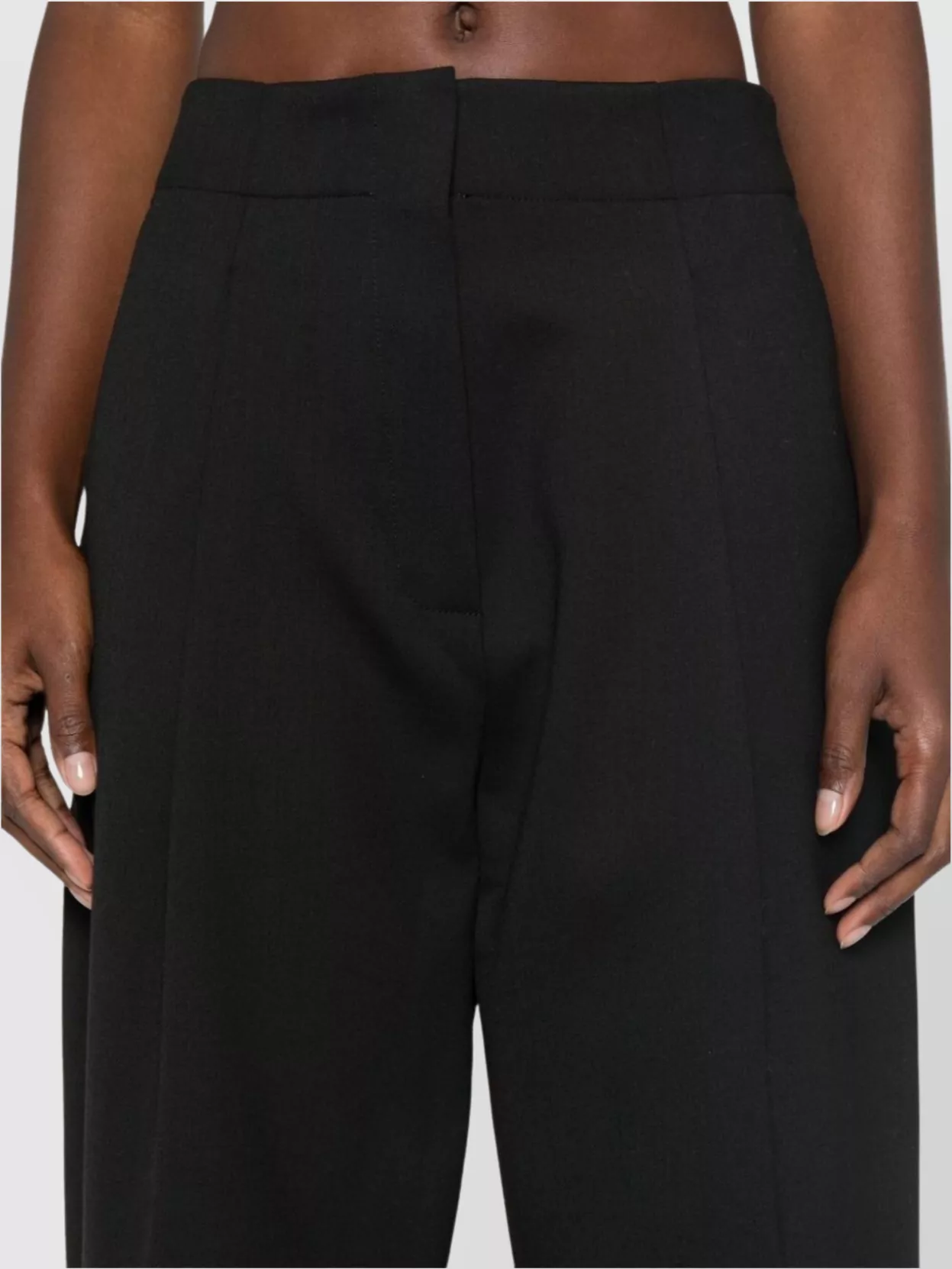 Studio Nicholson Wide Leg Cropped Trousers