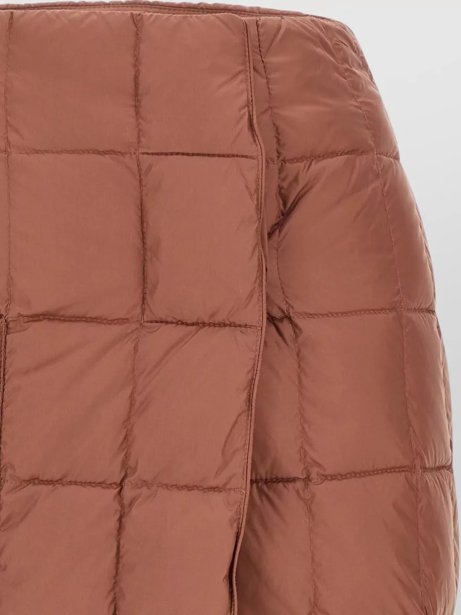 Ienki Ienki Quilted Down High-Rise Mini Wrap Skirt