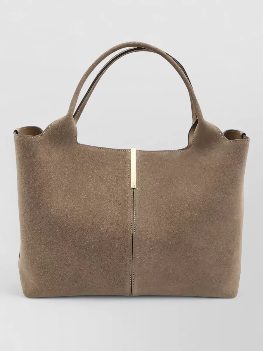 Tod's Di bag medium suede tote bag