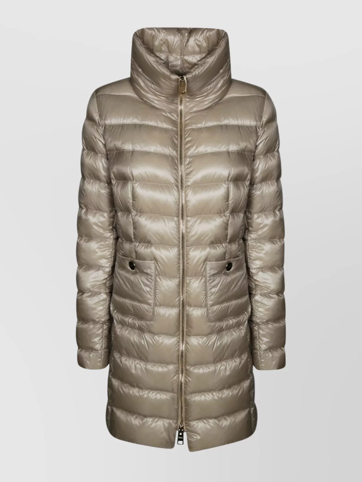 Herno down quilted midi puffer jacket