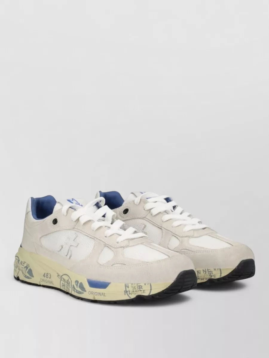 Premiata Leather Low-Top Sneakers