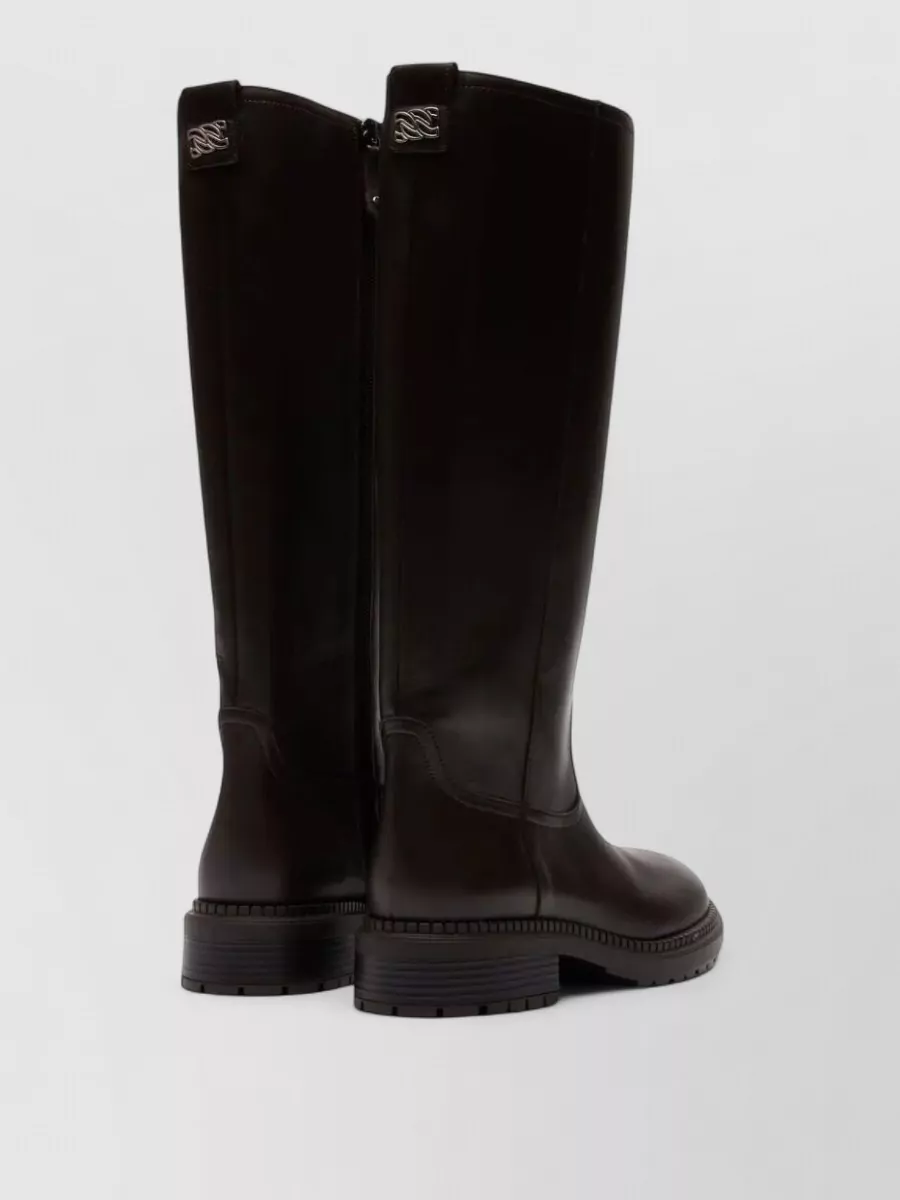 Casadei Leather Knee Boots