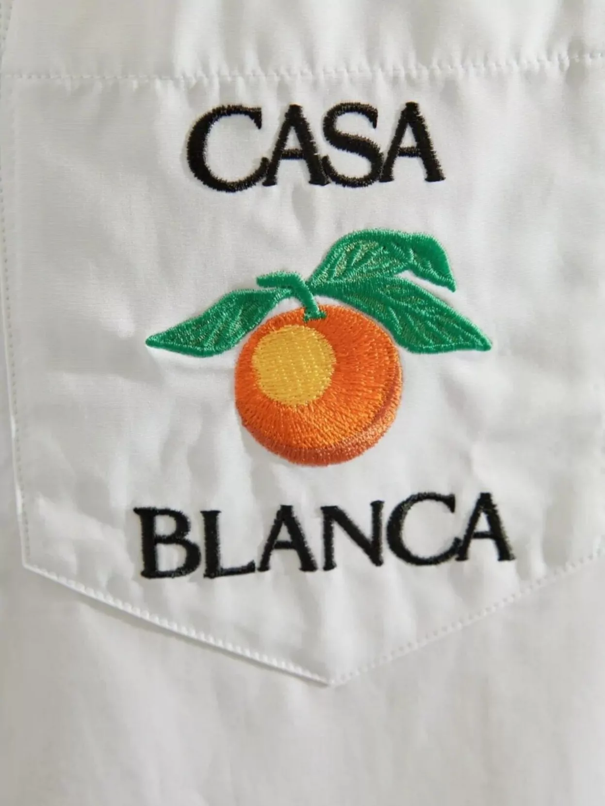Casablanca Oxford Shirt Embroidered Pointed Collar