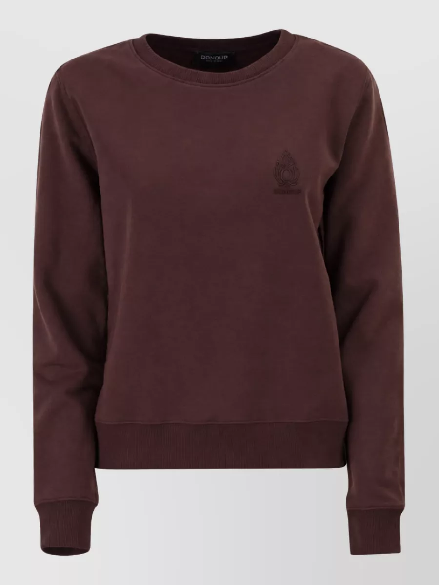 Dondup cotton slim-fit logo-print sweatshirt