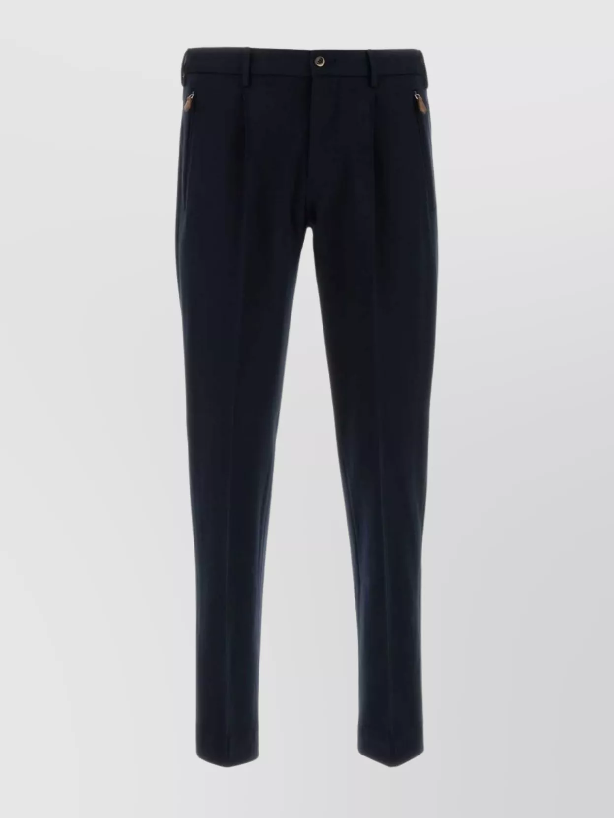 Pt Torino stretch viscose blend tapered leg trousers