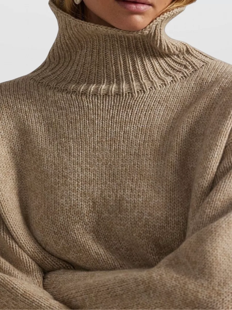 Ralph Lauren Cashmere Wool Turtleneck Sweatshirt Long Sleeves