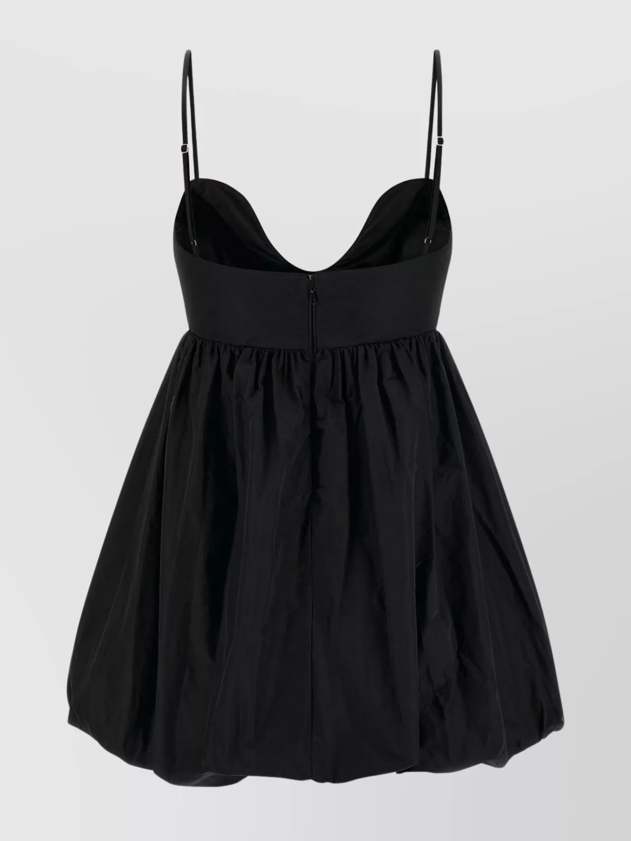 Pinko Spaghetti Strap Sweetheart Gathered Flare Dress In Black