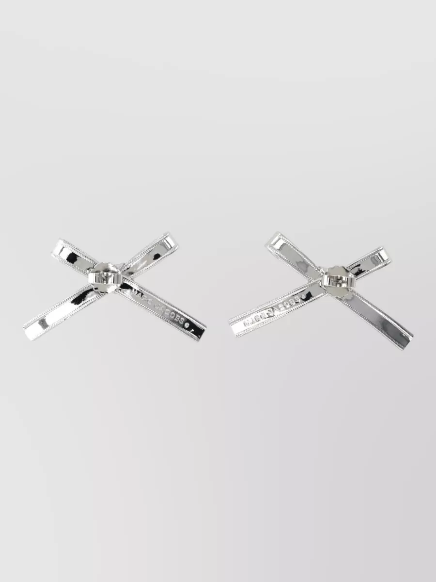 Marc Jacobs crystal-embellished bow earrings
