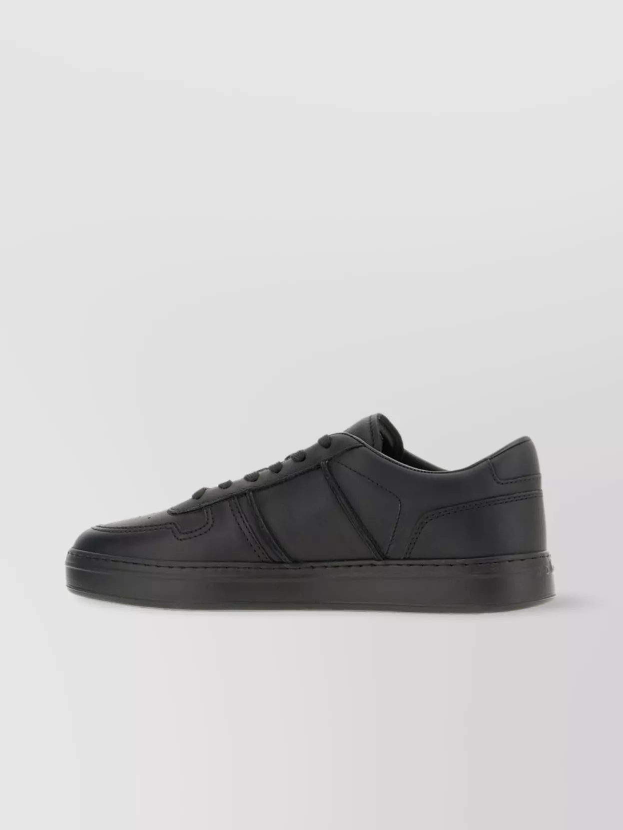 Hogan Leather Sneakers With Flat Sole And Perforated Toe Cap