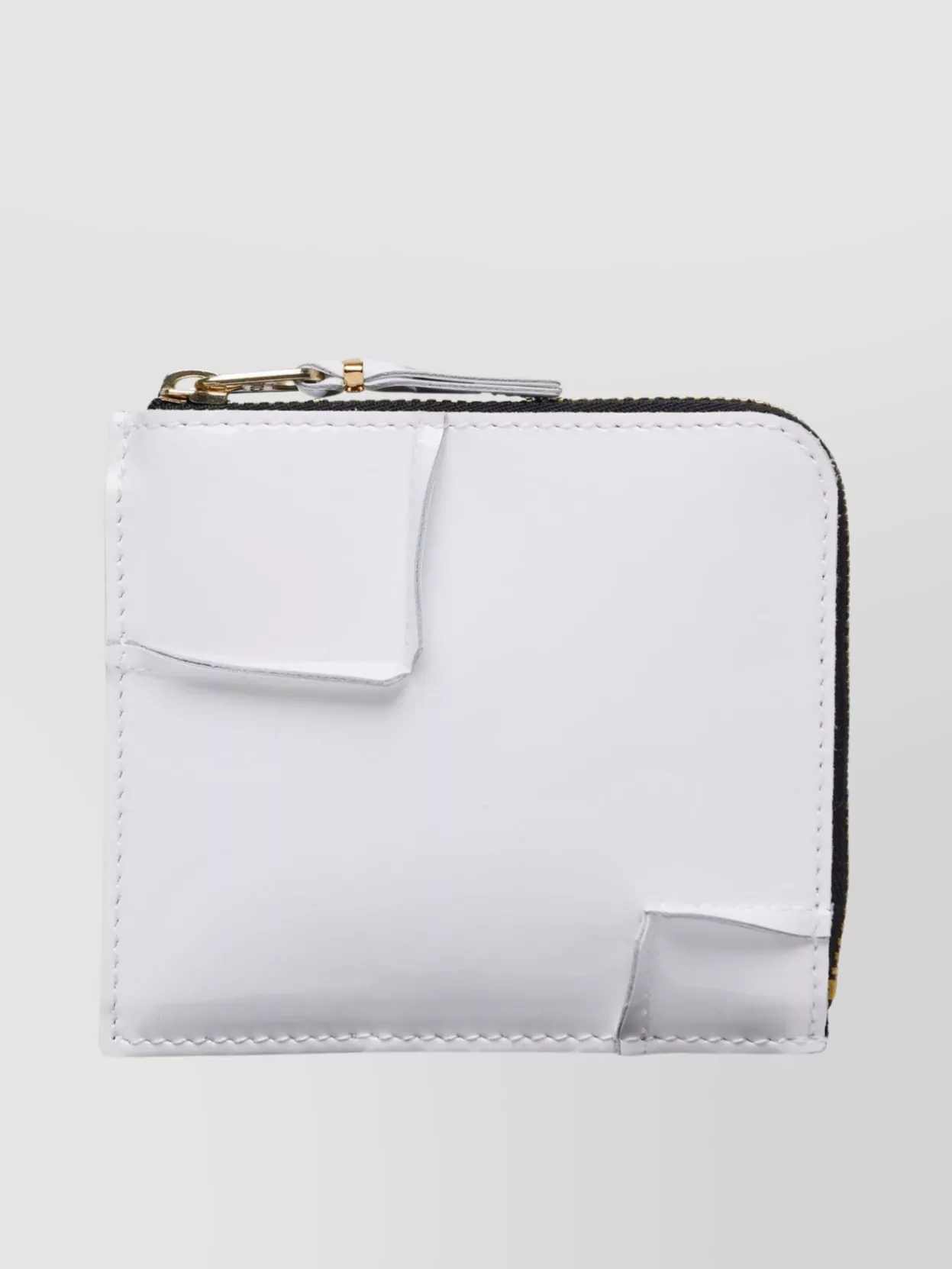 Shop Comme Des Garçons 'medley' Leather Wallet External Pocket