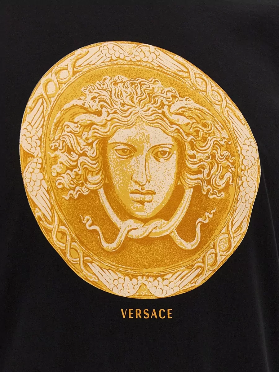 Versace Logo Print Short-Sleeve T-Shirt