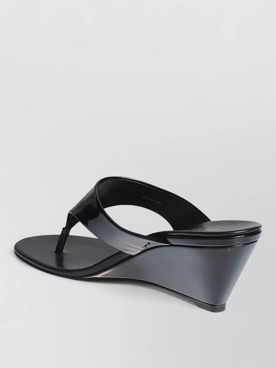 Prada Patent Leather Thong Sandals