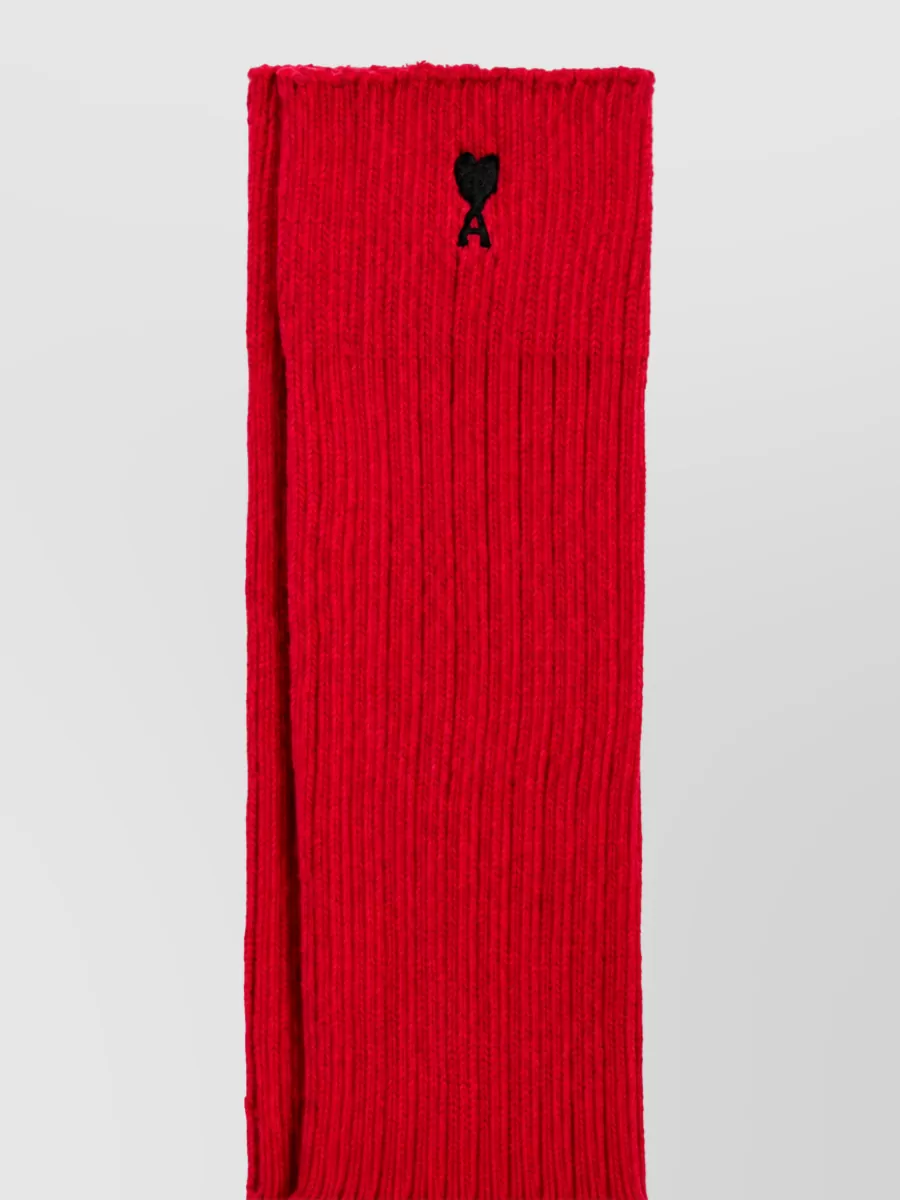 Ami Paris Embroidered Socks