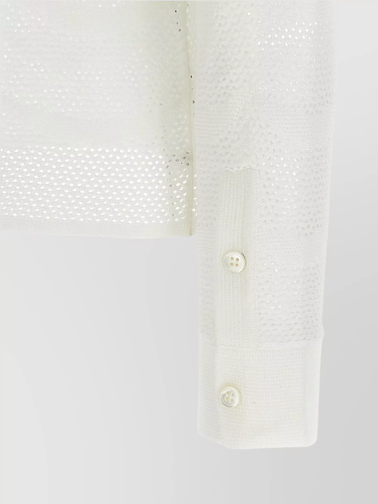 TOM FORD SHEER KNIT POINT COLLAR CARDIGAN