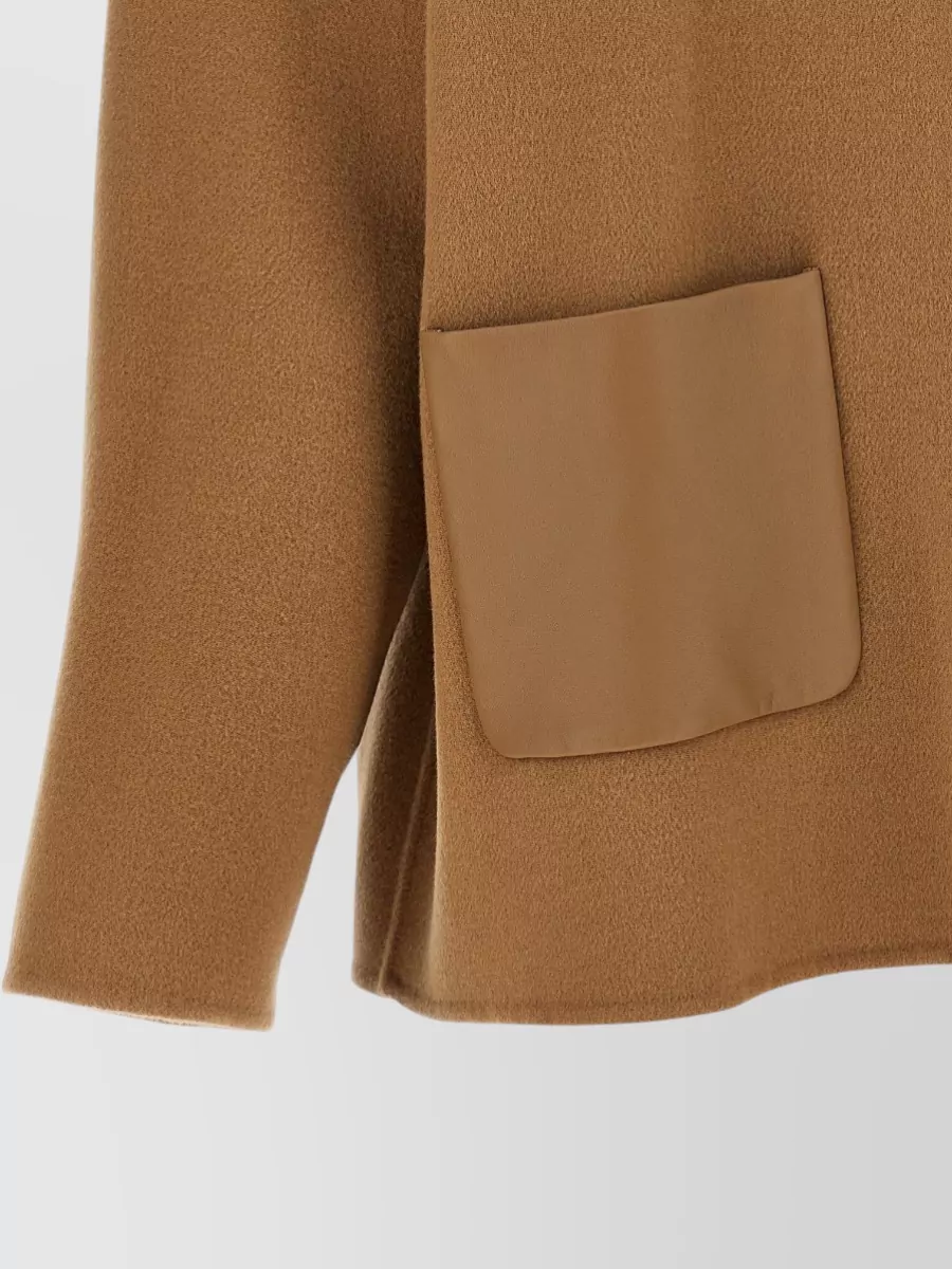 S Max Mara Silk Cashmere Fitted Jacket