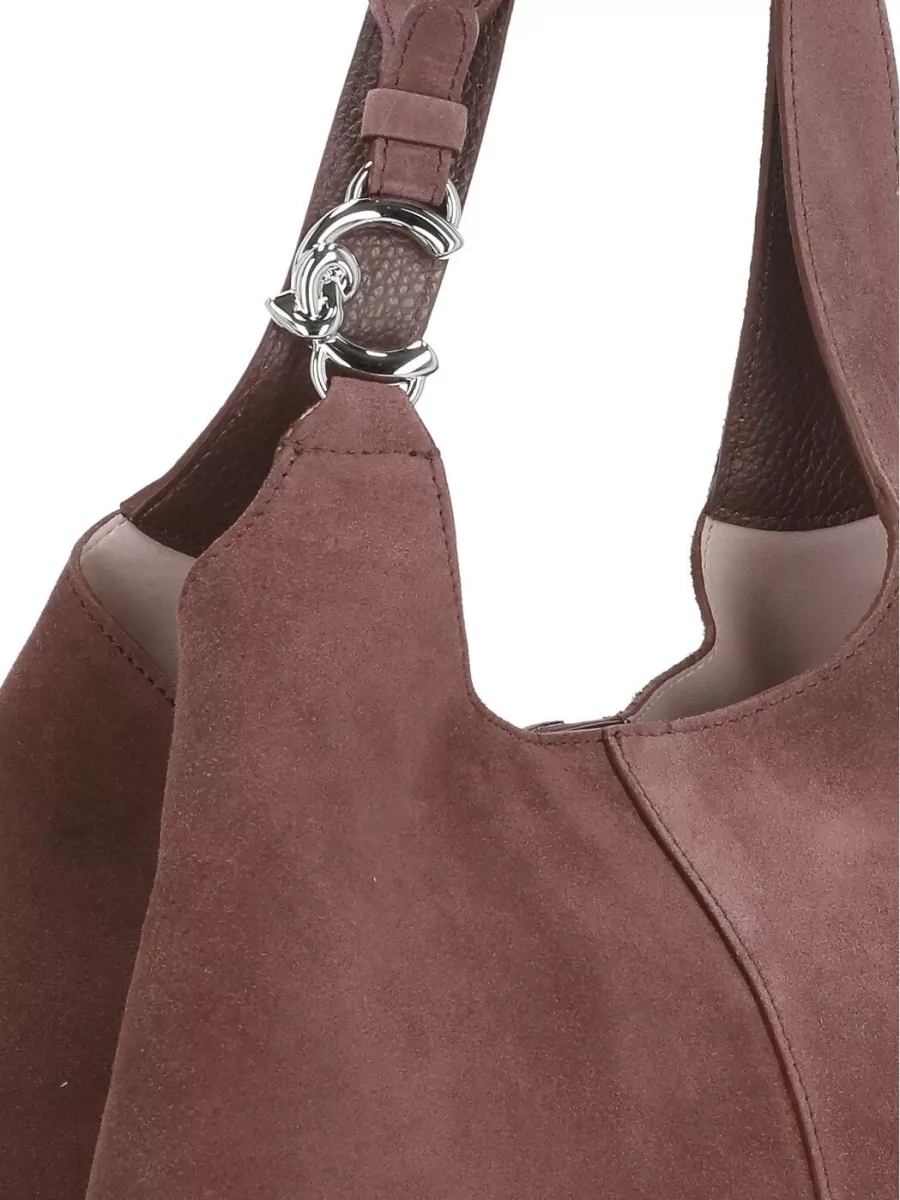 Coccinelle Suede Leather Tote Bag